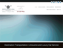 Tablet Screenshot of destinationtransportation.com